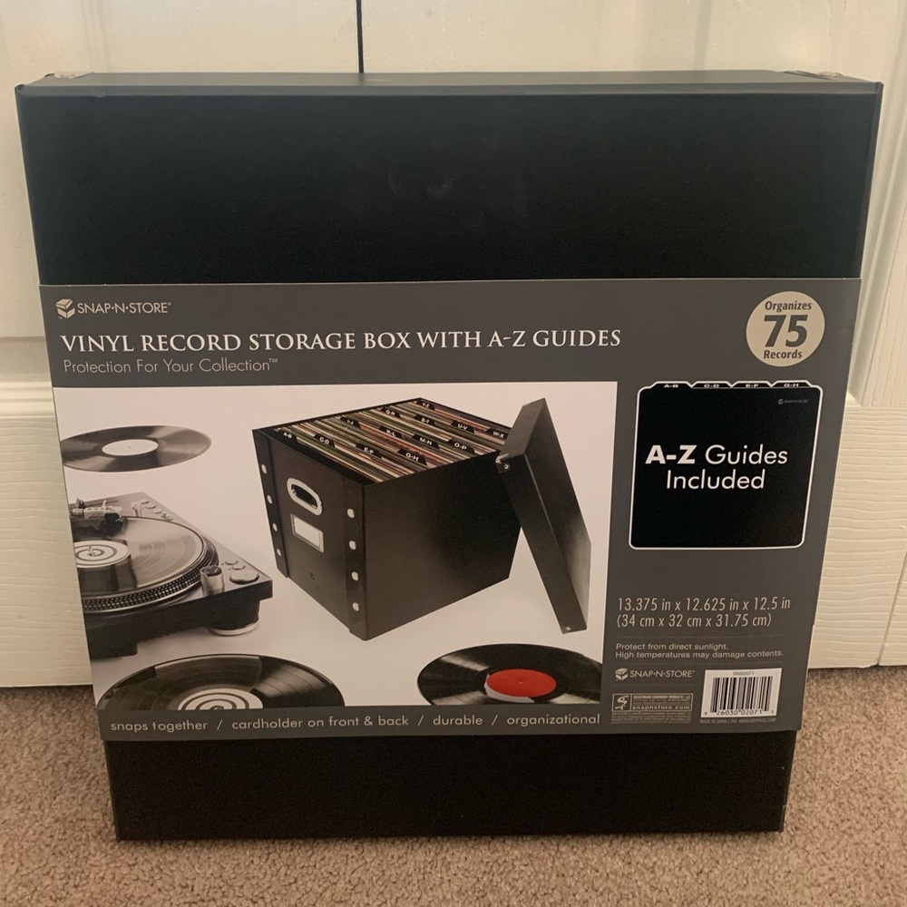 Vinyl Record Storage Box